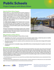 Image of the first page of the Public Schools Program informational brochure.